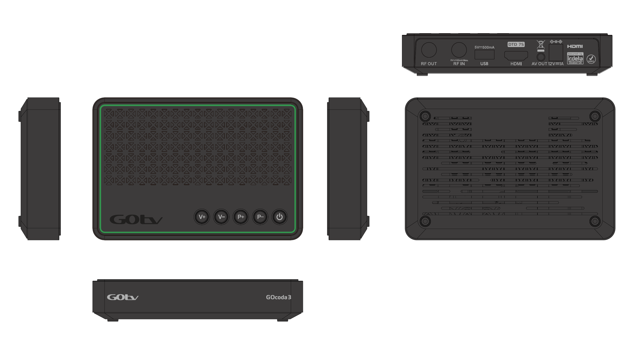 HD HEVC Terrestrial Zapper STB